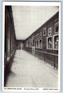 Molesey England Postcard The Communication Gallery Hampton Court Palace c1920's