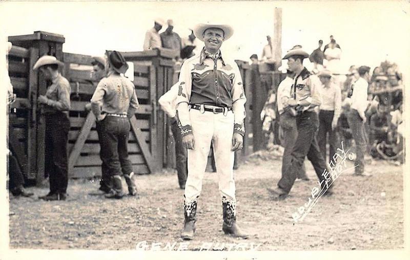 Actor Gene Autry Cowboys Doubleday Real Photo RPPC Postcard