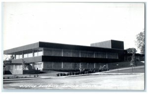 c1940 Office Building Exterior Schield MFG Co. Waverly Iowa RPPC Photo Postcard