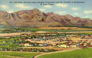 TX - El Paso. Fort Bliss, Logan Heights Cantonment
