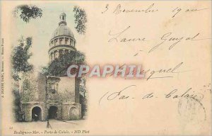 Old Postcard Boulogne sur Mer Gate of Calais (1900 card)