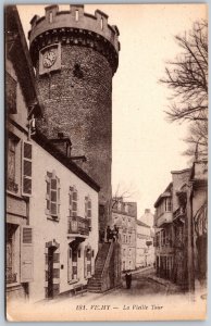 Vtg France Vichy La Vieille Tour Tower 1910s Old View Postcard