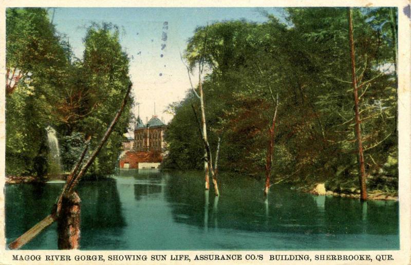 Canada - Quebec, Sherbrooke. Magog River Gorge