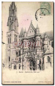 Old Postcard Senlis Cathedral Cote Sud