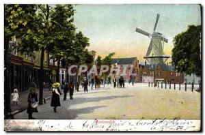 Postcard Old Windmill Rotterdam