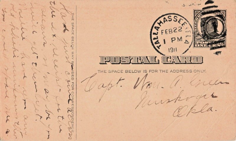 FL Jacksonville Florida-Florida Paper Co.-Adverising Vintage c1911 Postcard (E4)