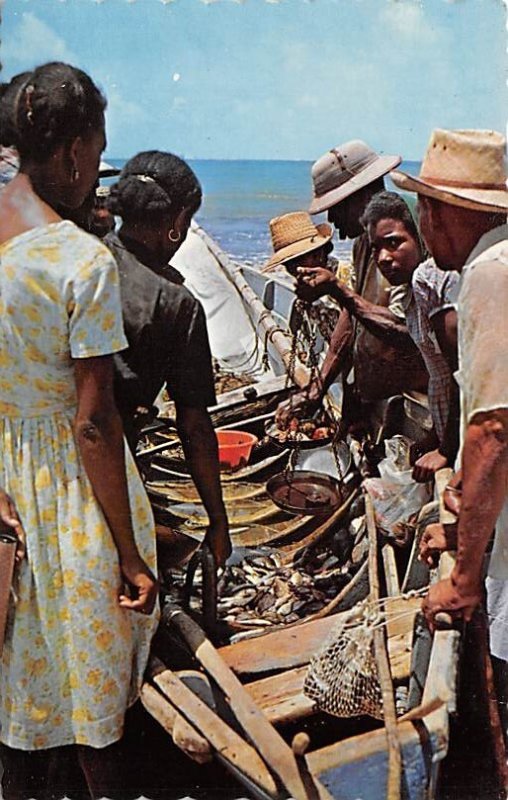 The Caribbean, Native Fish Market Antigua, West Indies Unused 