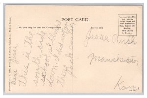 Abilene Kansas Lincoln School (South Side) Postcard