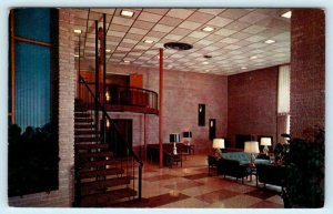 SHREVEPORT, Louisiana LA ~ Lobby Interior LA SANDS Western Hills Hotel  Postcard