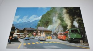 41017 Brienz Abfahrt der Rothornbahn Switzerland Postcard CH-3715 Abelboden