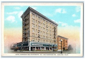 c1920 Hotel Harrison Apartments Harrison Sts Oakland California Vintage Postcard