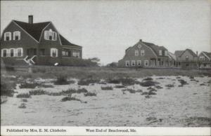 Beachwood ME West End Homes c1910 Postcard