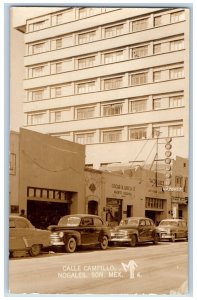 Nogales Sonora Mexico Postcard Commercial Houses Joyerla c1950's RPPC Photo