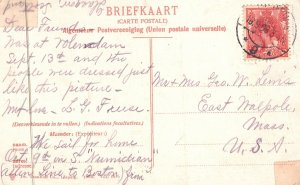 Vintage Postcard 1910's Volendam Lover's Sweet Moment Courtship