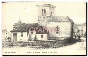 Postcard Ancient Church From M Vianney Cure d & # 39Ars From 1818 1819
