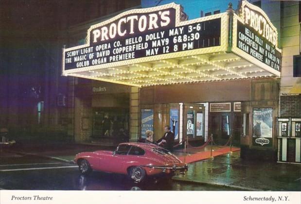 New York Schenectady Proctors Theatre With Classic Jaguar