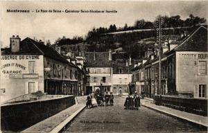 CPA MONTEREAU - Le Pont de SEINE - Carrefour St-Nicolas et Surville (436569)
