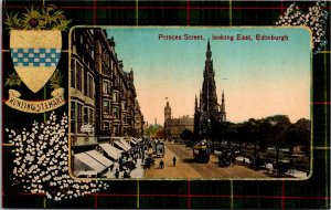 Clan Hunting Stewart Tartan Edinburgh Scotland UNP Unused DB Postcard L9