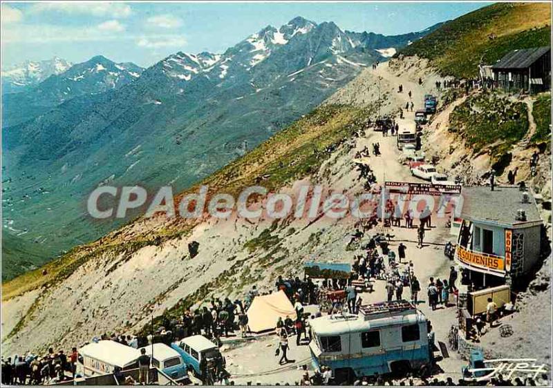 Modern Postcard The Pyrenees Col du Tourmalet (2114 m) Road Depart Pic Midi d...