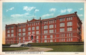 Postcard Mount Saint Charles College Woonsocket RI