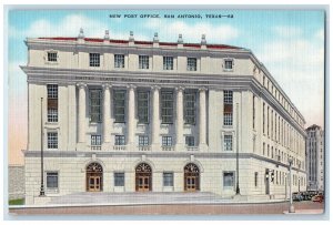 c1930's New Post Office and Court House San Antonio TX Vintage Postcard