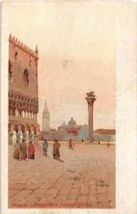 Italy, Venezia, Piazzetta Palazza Ducale,  artist drawn