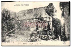 Old Postcard Guny L & # 39Eglise