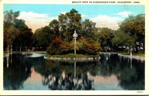 Iowa Davenport Vanderveer Park Bauty Spot Curteich