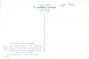 uk1963 the kyles of bute scotland real photo uk