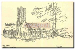 Old Postcard Larchant The Church for South