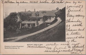Postcard Mount Philo Inn Charlotte VT