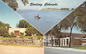 Sterling Reservoir, Colorado Camping Overland Trailer Park 1973 Vintage Postcard