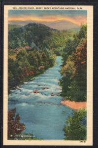 Linen colour PC Pigeon River Great Smoky Mountains National Park unused