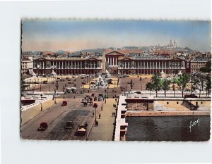 Postcard Vue générale de la Place de la Concorde, Paris, France