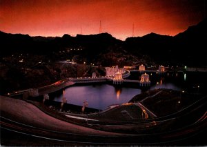 Nevada Hoover Dam At Night