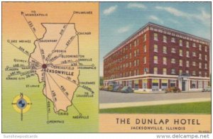 Illinois Jacksonville The Dunlap Hotel Curteich