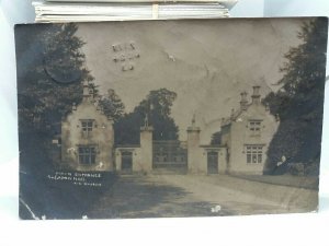 Main Entrance To Exton Hall Rutland Vintage Postcard 1903