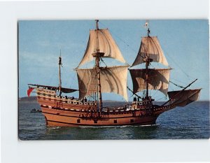 Postcard Mayflower II, Plymouth, Massachusetts