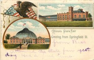 Dorne Machinery Hall 1906 SPRINGFIELD ILLINOIS Coldewey postcard 4444