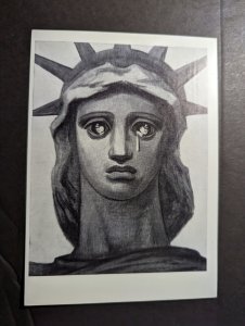 Mint Russia Postcard Lady Liberty Crying