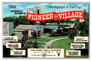 Harold Warp's Pioneer Village Minden Nebraska Postcard