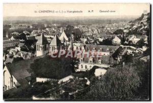 Chinon - Vue Generale - Old Postcard