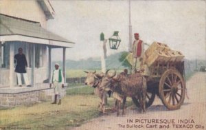 India Bullock Cart Loaded With Texaco Oils