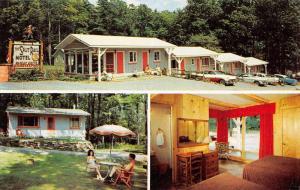 Diamon Point New York Split Rail Motel Multiview Vintage Postcard K72159