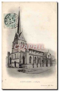 Saint Aubin - The Church - Old Postcard