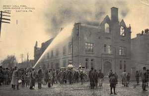 Postcard Denny Hall Fire Union Engine in Service in Carlisle Pennsylvania~122299