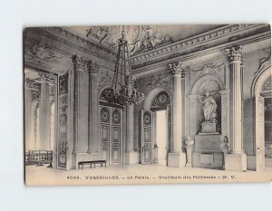 Postcard Vestibule des Politesses, Le Apalais, Versailles, France