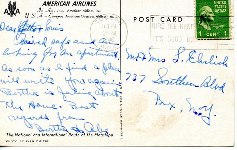American Airlines. Plane, Passengers and Crew (Airline issued)