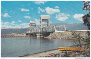 Okanagan Lake Bridge, Canoe, KELOWNA, British Columbia, Canada, 40-60's