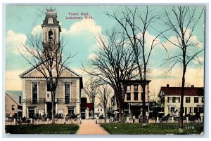 1915 View Of Town Hall Lebanon Newport New Hampshire NH Antique Posted Postcard